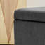Rangement pour la maison et le bureau en tissu gris avec roulettes lisses et fonctionnelles