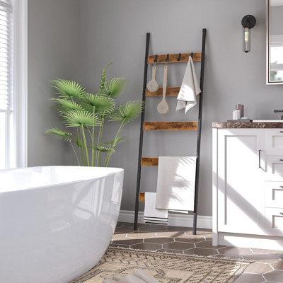 63'' Tall Blanket Ladder with 4 Hooks