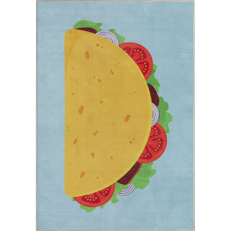 Tapis bleu Kehr Double Taco Novelty