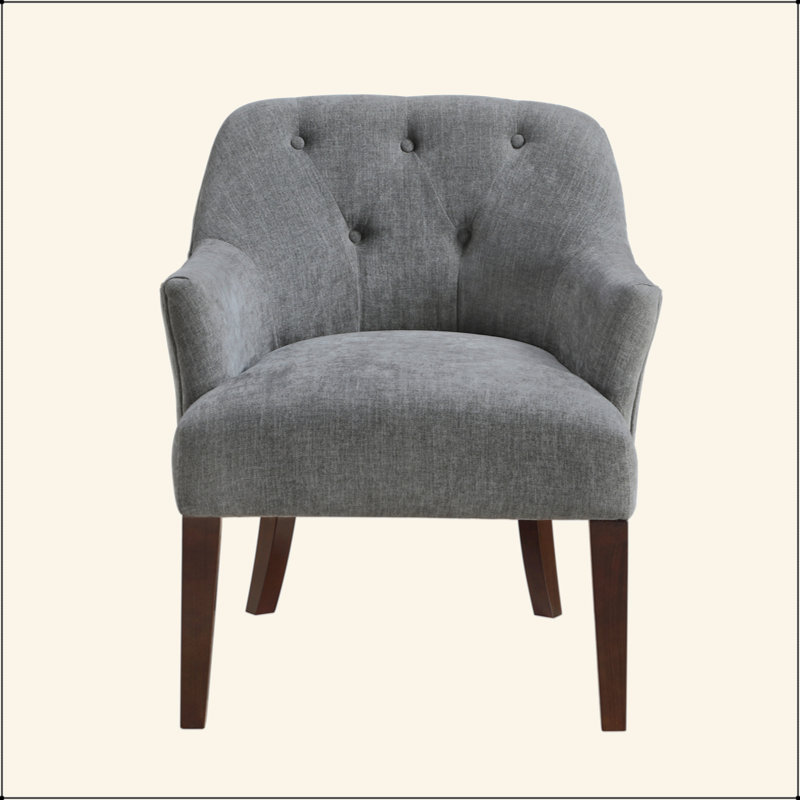 Fauteuil rembourré en tissu 1pc