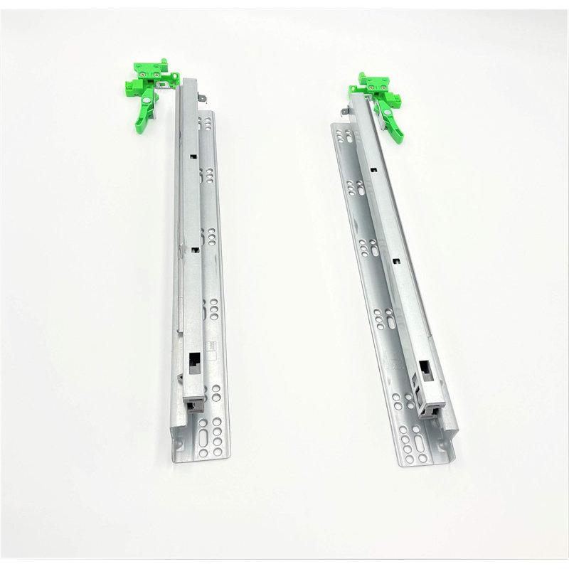 Fgv Italy Undermount Drawer Slides 18 Inches Full Extension Soft-close Similar To Blum, 18" H x 2.5" W x 18" D