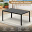 Table de salle à manger rectangulaire en bois 59 po Hdpe