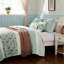 Ensemble de courtepointe en percale de coton 6 pièces avec coussins décoratifs-121108028-121108027