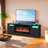 70" TV Stand with Storage Cabinets, Modern Wooden Entertainment Center-1103697154