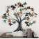 Multi Colored Metal Tree Wall Decor with Leaf Detail