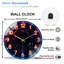 Horloge murale néon à DEL pour horloge murale moderne 12 po