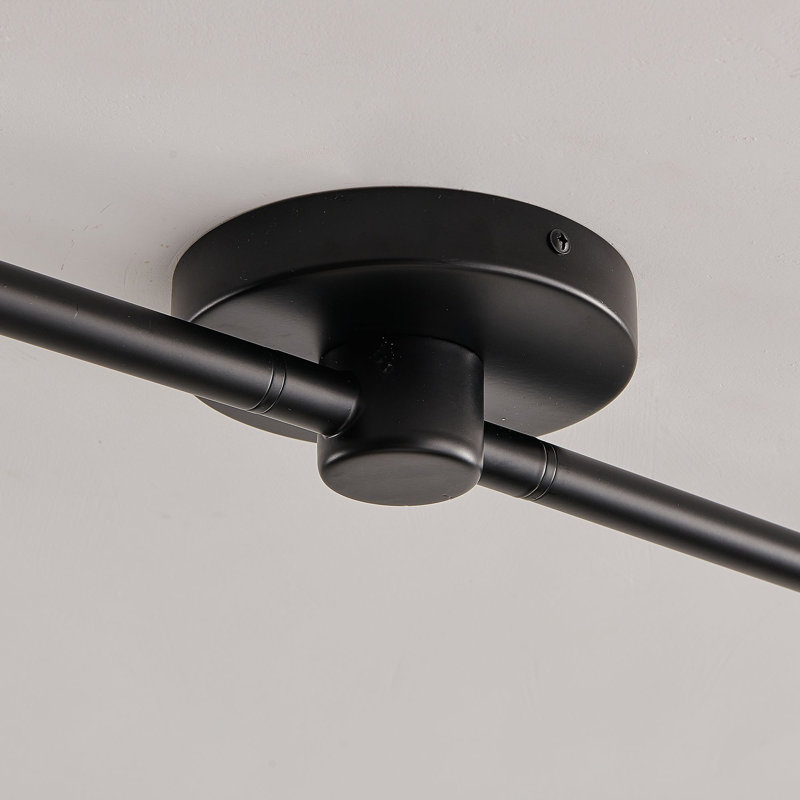 Luminaire suspendu noir à double tête réglable