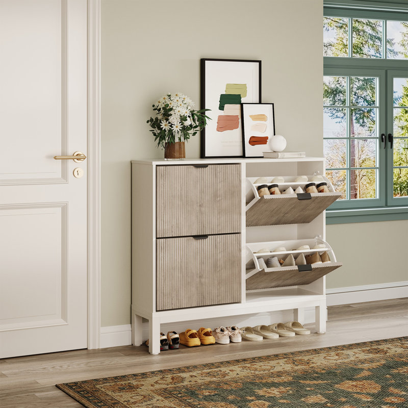 Shoe Storage Cabinet, Grey
