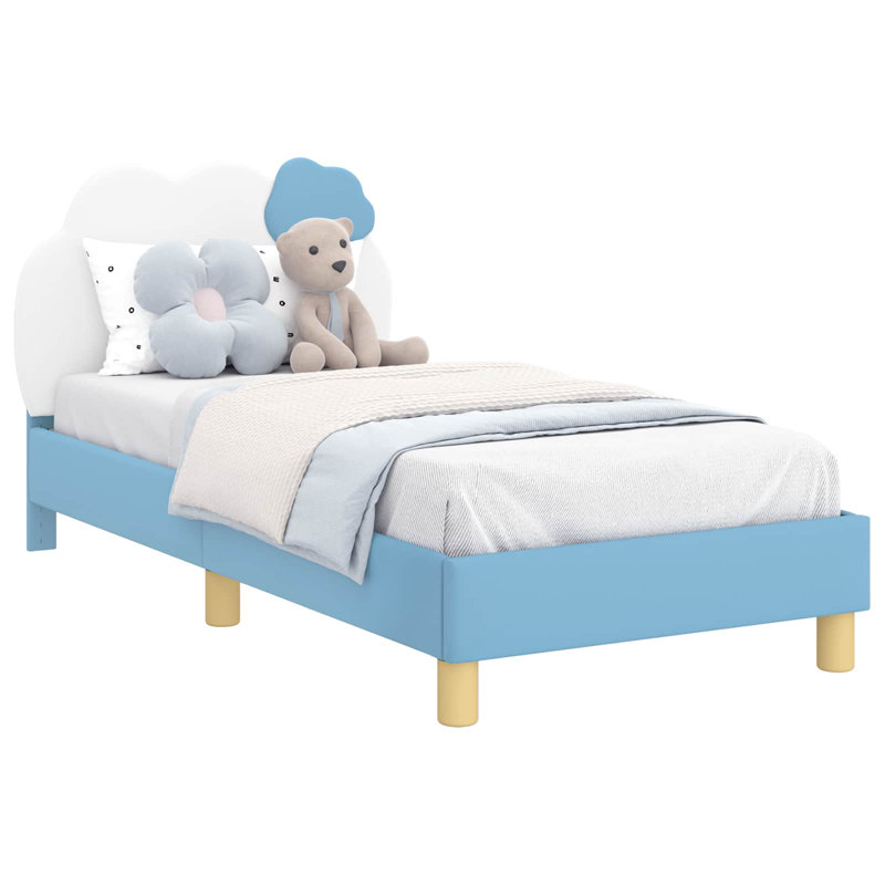 Bed Frame, European Toddler (80 x 180cm), Blue