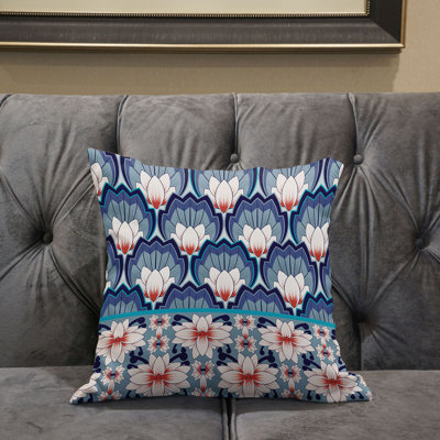 Housse de coussin en polyester pour l'intérieur et l'extérieur