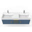 Ensemble de meuble-lavabo double mural 60 po Russett-240086623-240086609-263340073
