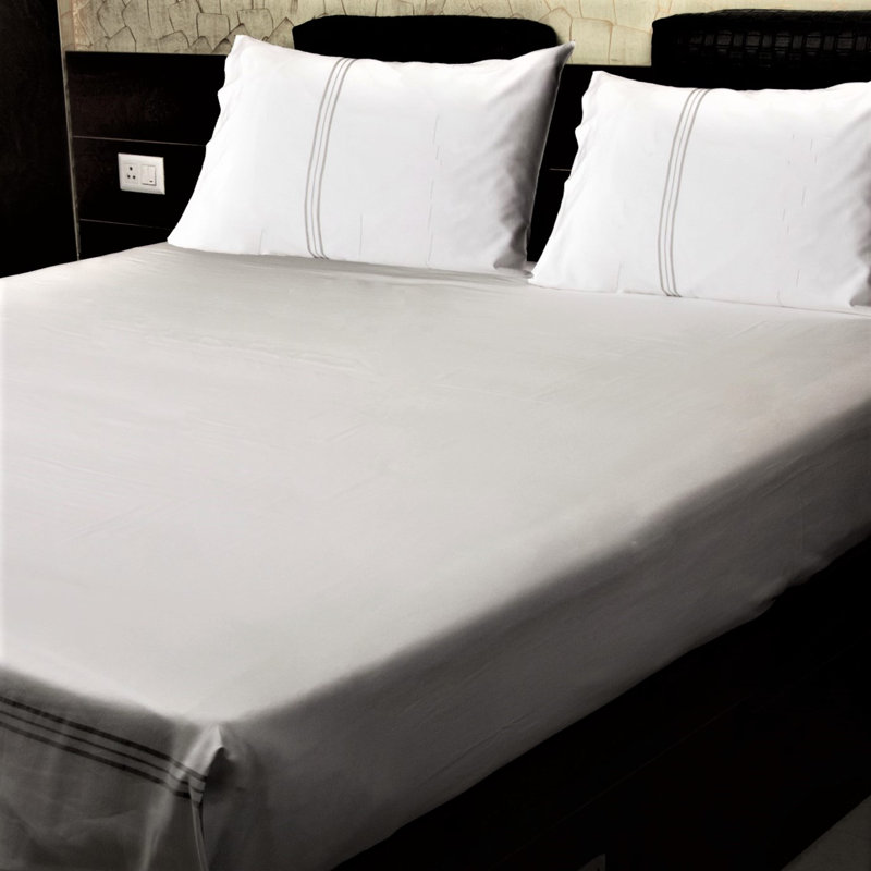 Egyptian Cotton Sateen Geometric Sheet Set