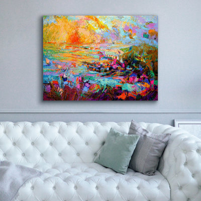  «Waiting For Stars To Shine» par Dorothy Fagan, art mural sur toile, 54 po x 40 po