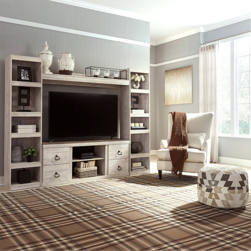 Bibliothèque standard H 71,97 "x l 17,13" Karmann, Blanc délavé