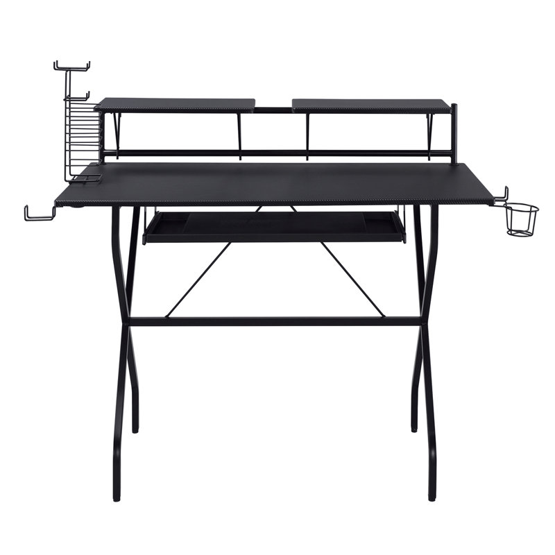 Bureau d'ordinateur avec plateau pour clavier