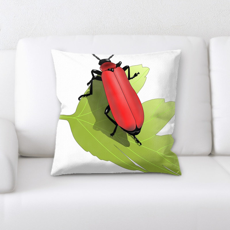Coussin de la coléoptère, blanc