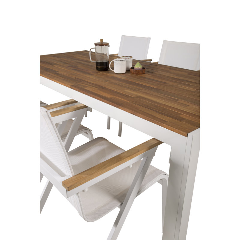 Hyeon 6 - Person Patio Dining Set with Rectangular Table
