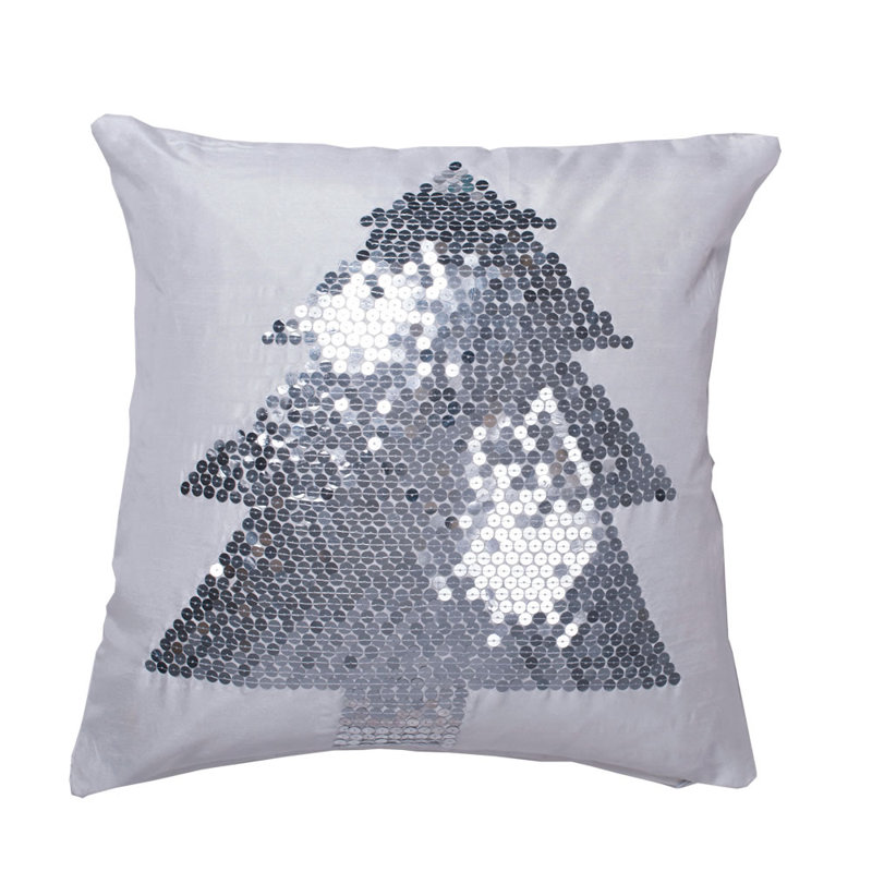 Sequin Silk Throw Pillow