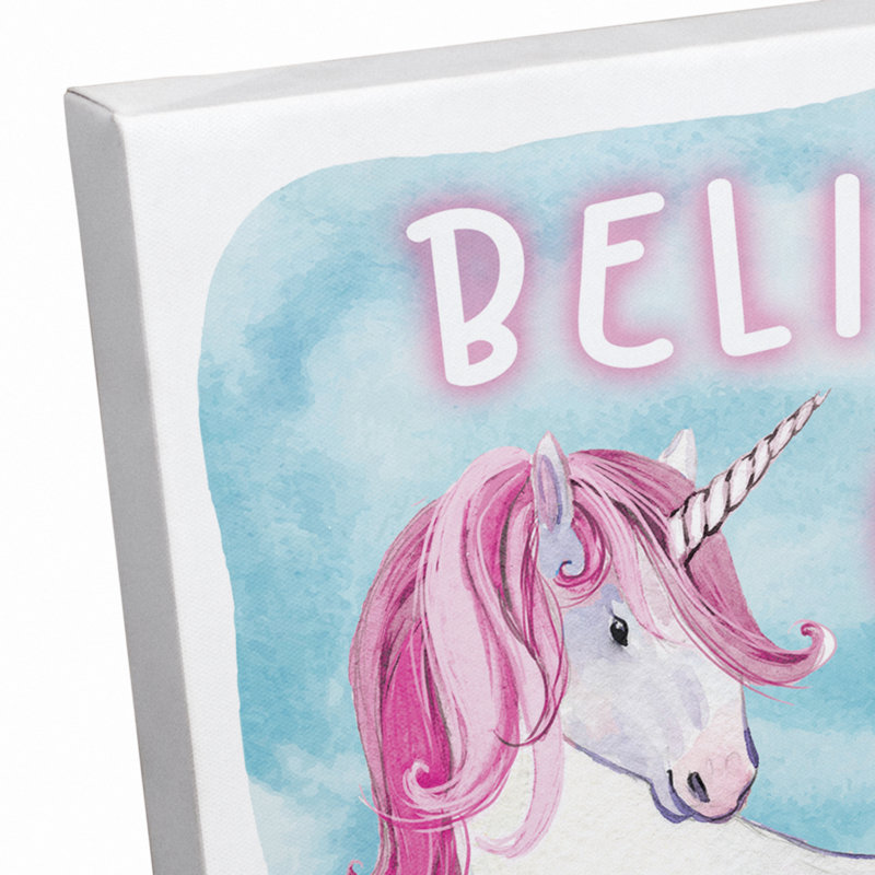 Art sur toile Bellamy Believe in Magic, H 11 po x l 14 po x P 1,25 po