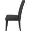 Chaise parsons rembourrée en noir-2116239422