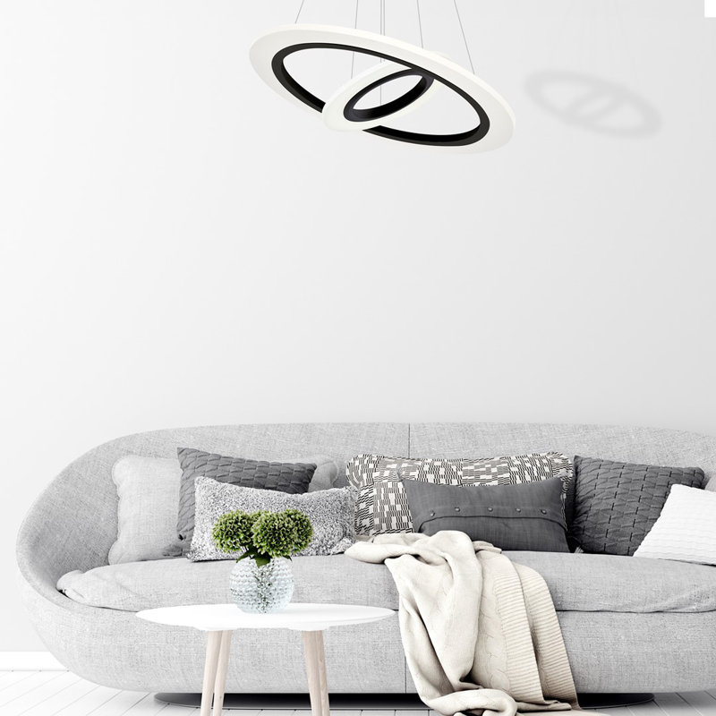 Ajacia 1 - Light Black/White LED Pendant