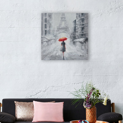 Fanord " Lonely Stroll In Paris " Painting Print
