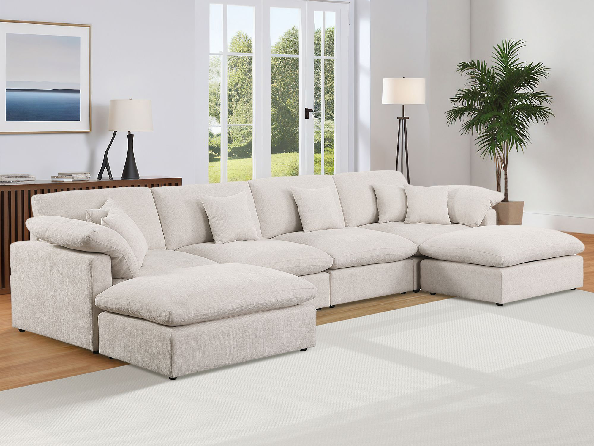 Latitude Run® 152" Oversized Modular Sectional Sofa Cloud Couch ...