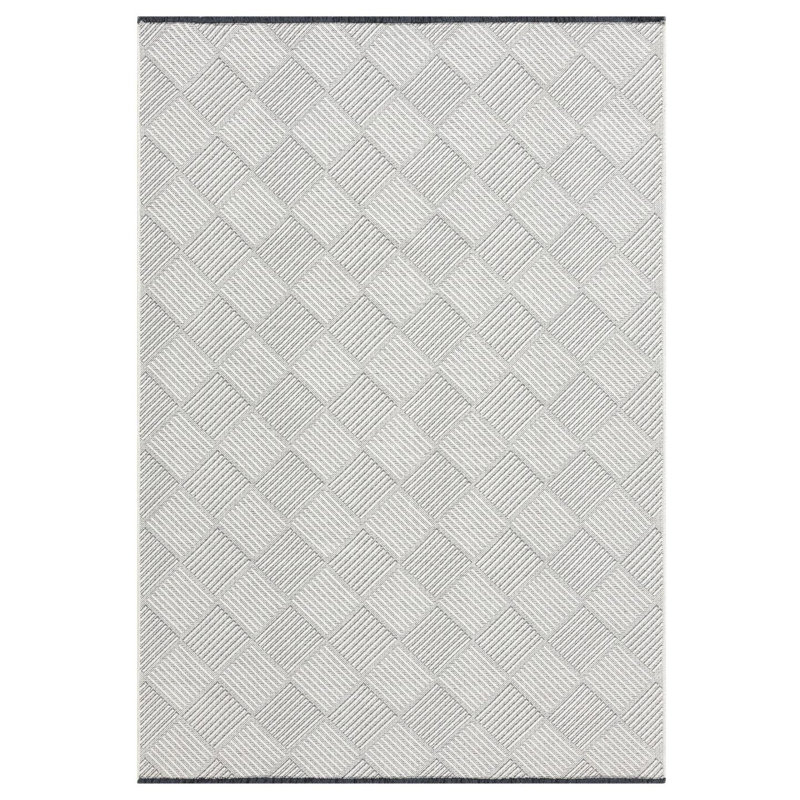 Modern Checkered Non-Slip Washable Area Rug, Rectangle 8' x 10'