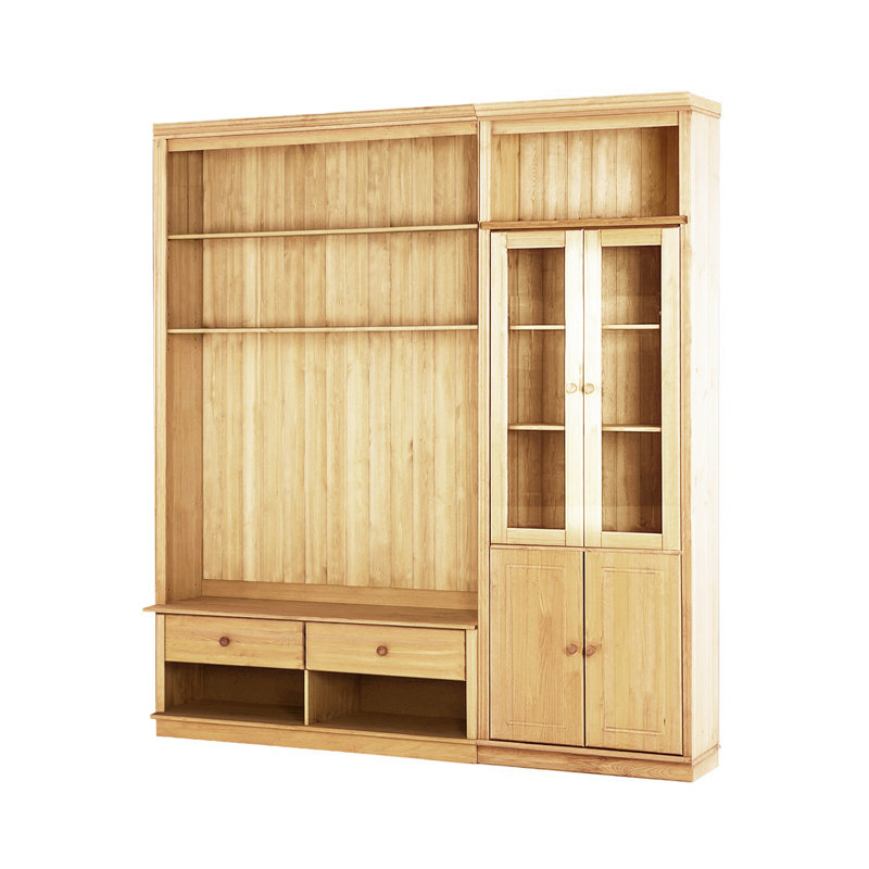 Delmonta Unfinished Entertainment Centre for TVs up to 55", Stained Wax
