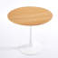 Table de salle à manger 31,5 "de couleur chêne avec table en tulipe Mid-Century pour 2 à 4 personnes avec plateau en MDF rond, table de salle à manger à piédestal et table basse-125538255-125538257-125538260