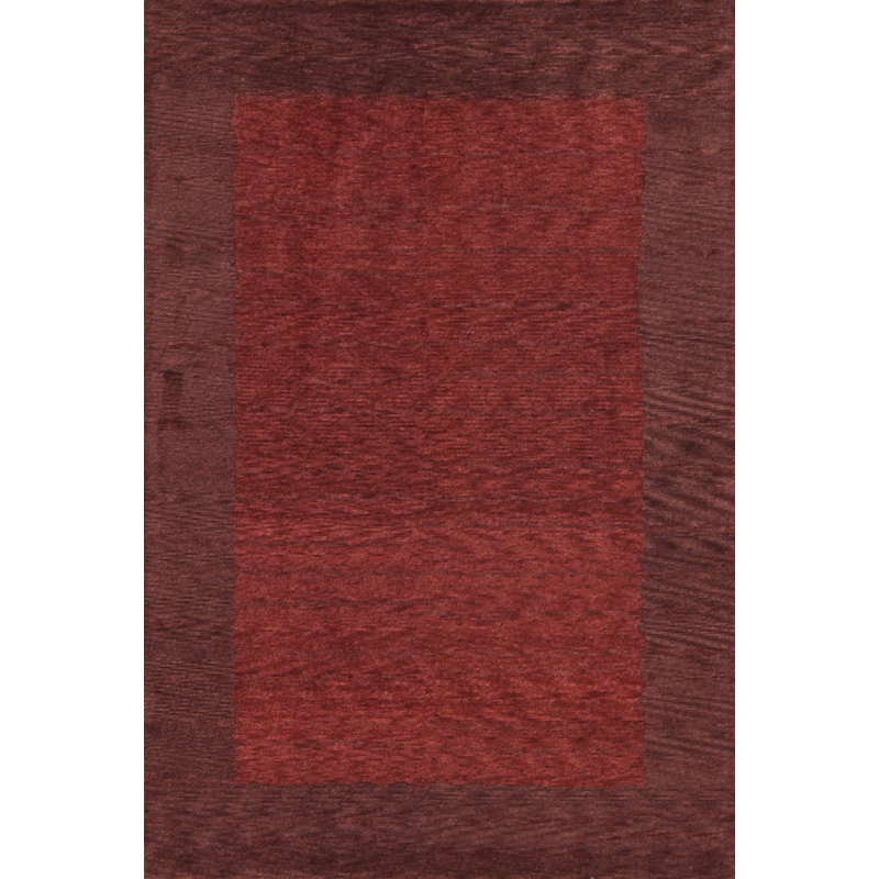 Plateau Hand Knotted Wool Geometric Area Rug, Rectangle 6' x 9'