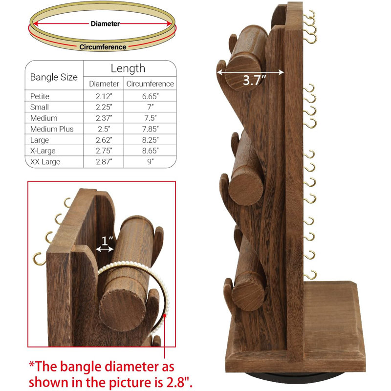 Cherrisse Wood Jewelry Stand +