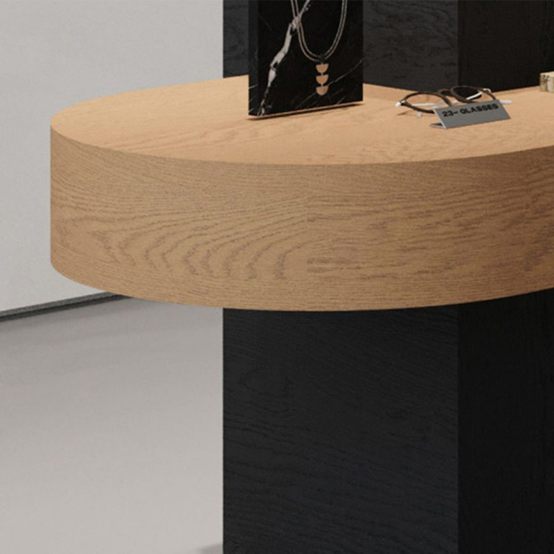 Présentoir multifonctionnel de style nordique, Noir / brun, H 31,5 po x l 54,33 po x P 27,56 po