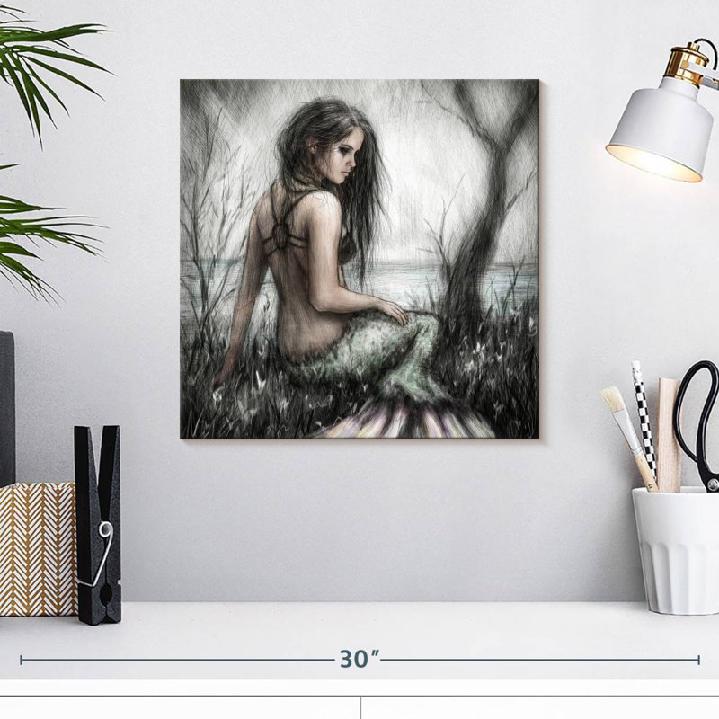 Kelan Mermaid's Rest, 16" H x 16" W
