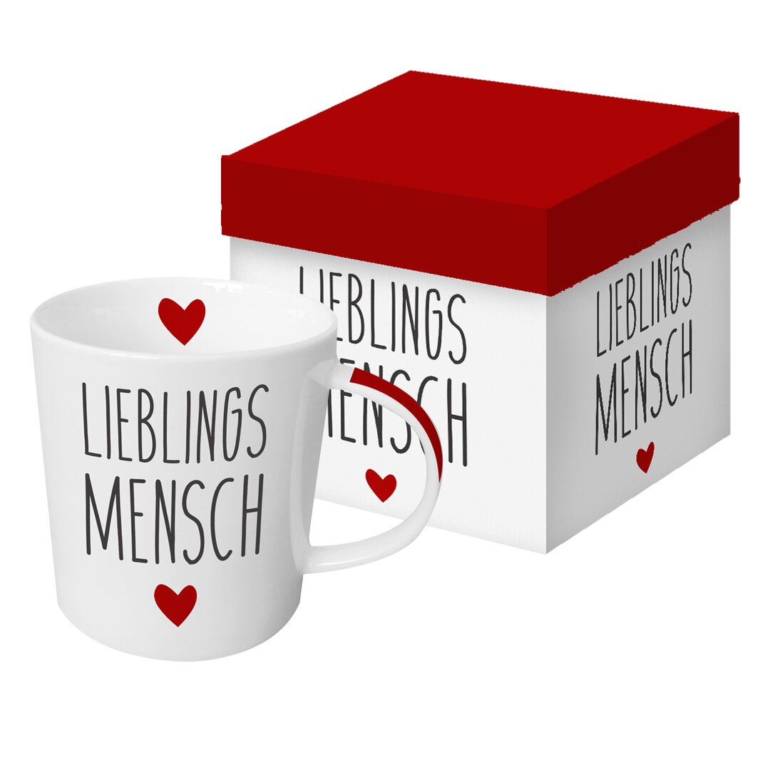 Kaffeebecher Lieblingsmensch aus Bone China