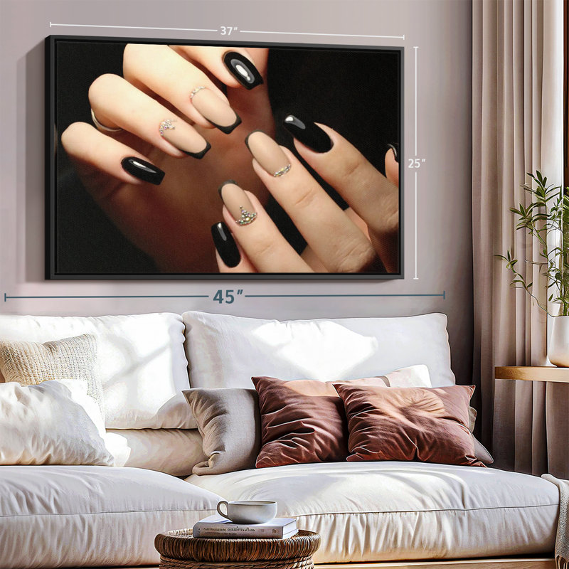 «Classy Neutral Nails Wall Art», H 43 po x l 29 po