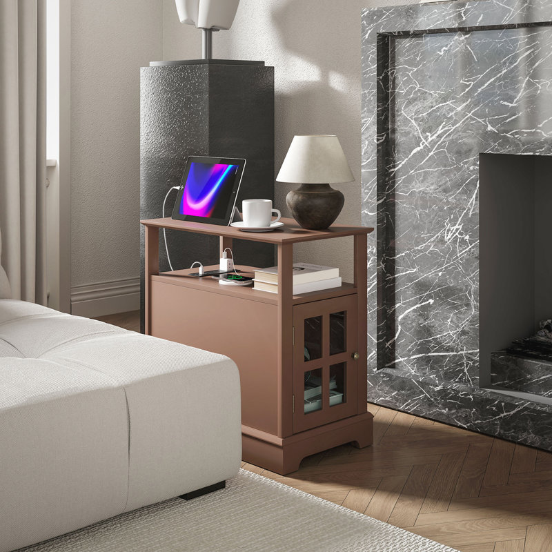 End Table With Charging Station