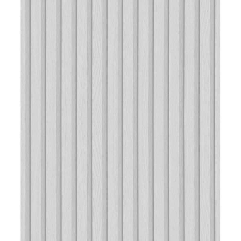 Rouleau de papier peint rayé L 33 pi x l 21 po Eden, Gris