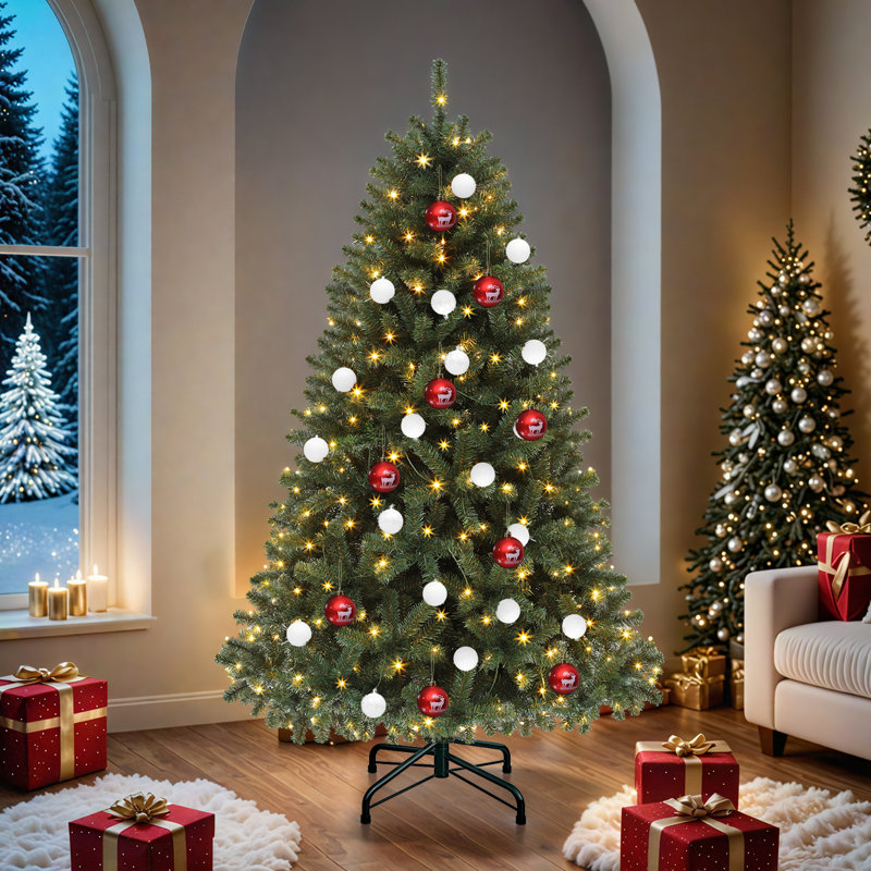 Arbre de Noël épinette pré-éclairé 6 pi