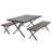 Fikes 4 - Person Metal Patio Dining Set with Rectangular Table
