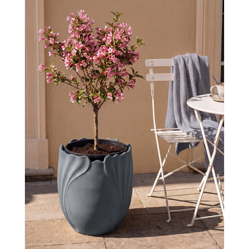 Pot Planter, Grey, 53cm H x 44cm W x 44cm D