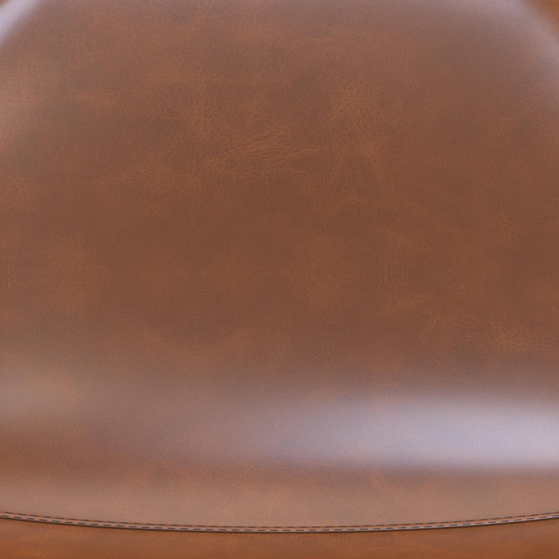 Henrine Upholstered Counter Stool with Metal Frame, Camel