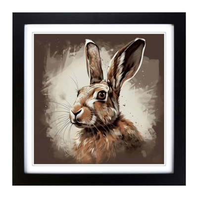 Hare Graphic No.1 Framed Print