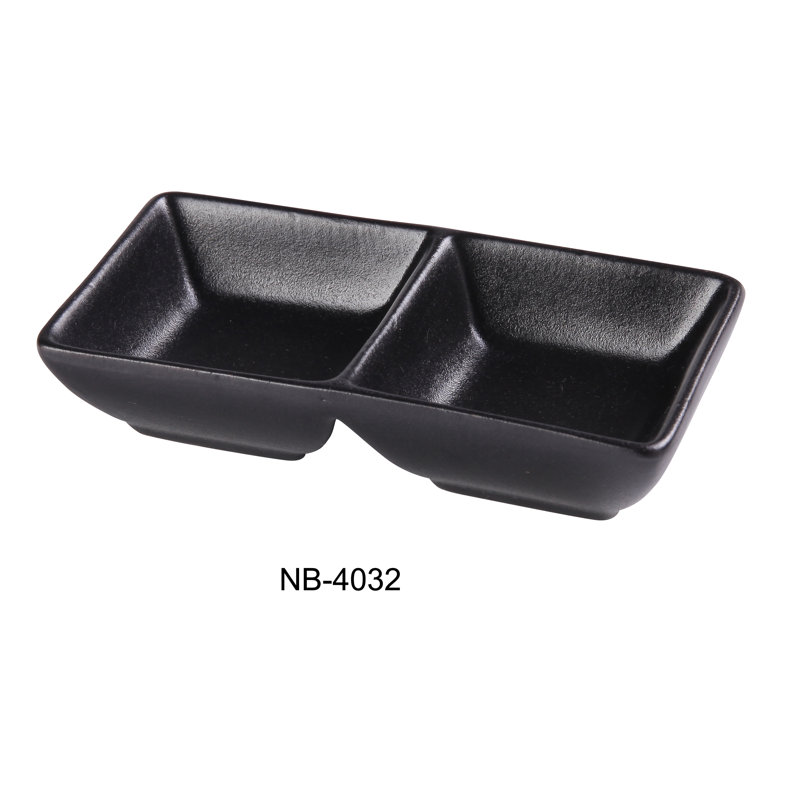 Plat à sauce noir Yanco NB-4032