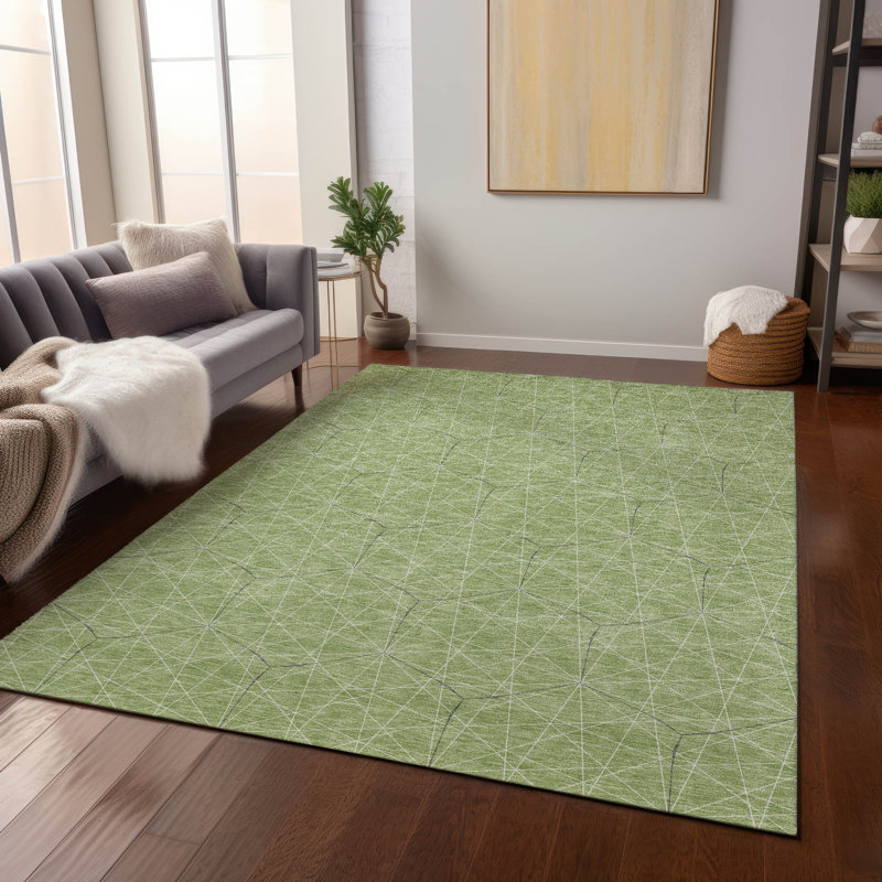 Tapis vert intérieur / extérieur Alina , 10 pi x 14 pi