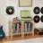 Bamboo Record Player Stand With 2-Tier Vinyl Storage For Up To 100 Albums, Multi-Functional Display Shelf And End Table For Living Room Or Bedroom