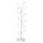 White 19.69" W x 19.69" D x 68.90" H Tree-Like Hat Rack, 35-Tier Metal Boutique Display Stand with Dome-Shaped Holders-1378311737