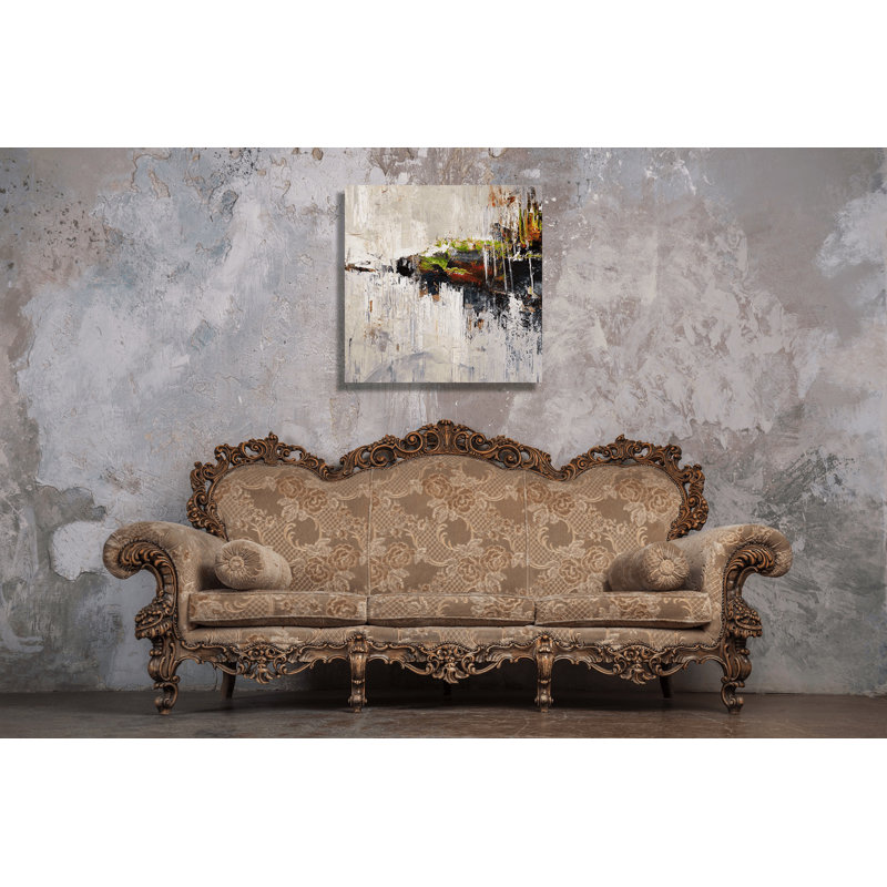 LAUNCH - Unframed Print on Canvas, Brown Framed Canvas, 24" H x 24" W x 1.75" D