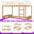 (Queen Over Queen\Full over Full)Pine Wood Kids Bunk Bed With Trundle, Bookshelf-1279879643-1279879621