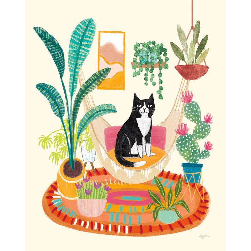 Art sur toile tendu avec galerie Astoria Grand Urban, Mary: Urban Jungle VII Spring, H 18 po x l 15 po